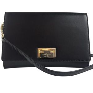 Kate spade fione black Leather crossbody Bag